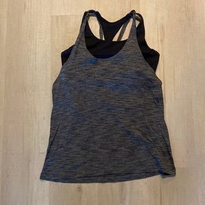 Lululemon Twist And Toil Tank Top with bra size 10